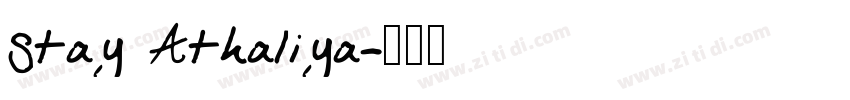Stay Athaliya字体转换